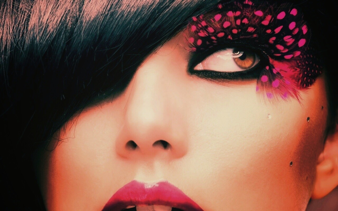 Макияж крупным планом обои