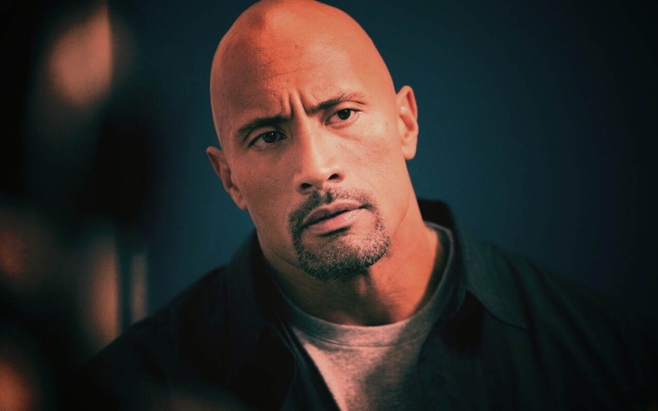 Dwayne johnson, Actor, Bald, Hair, Celebrity обои