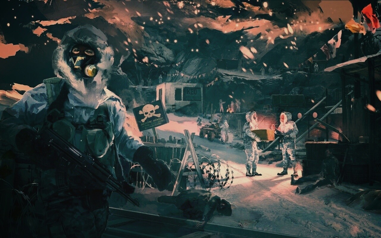 Снежно и опасно обои