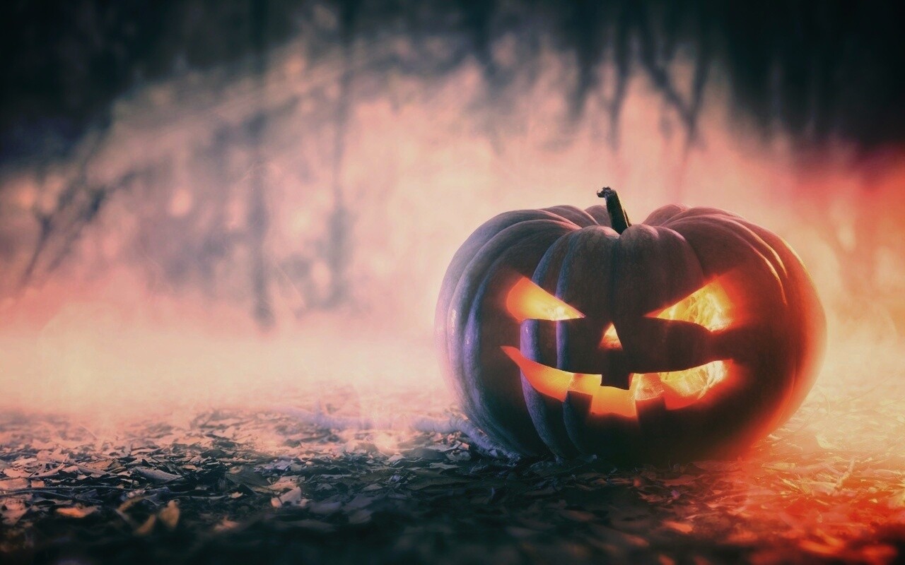 Хэллоуинская тыква обои