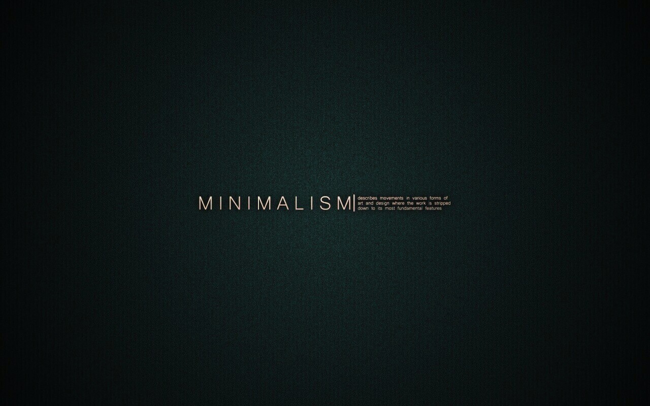 Минимализм обои