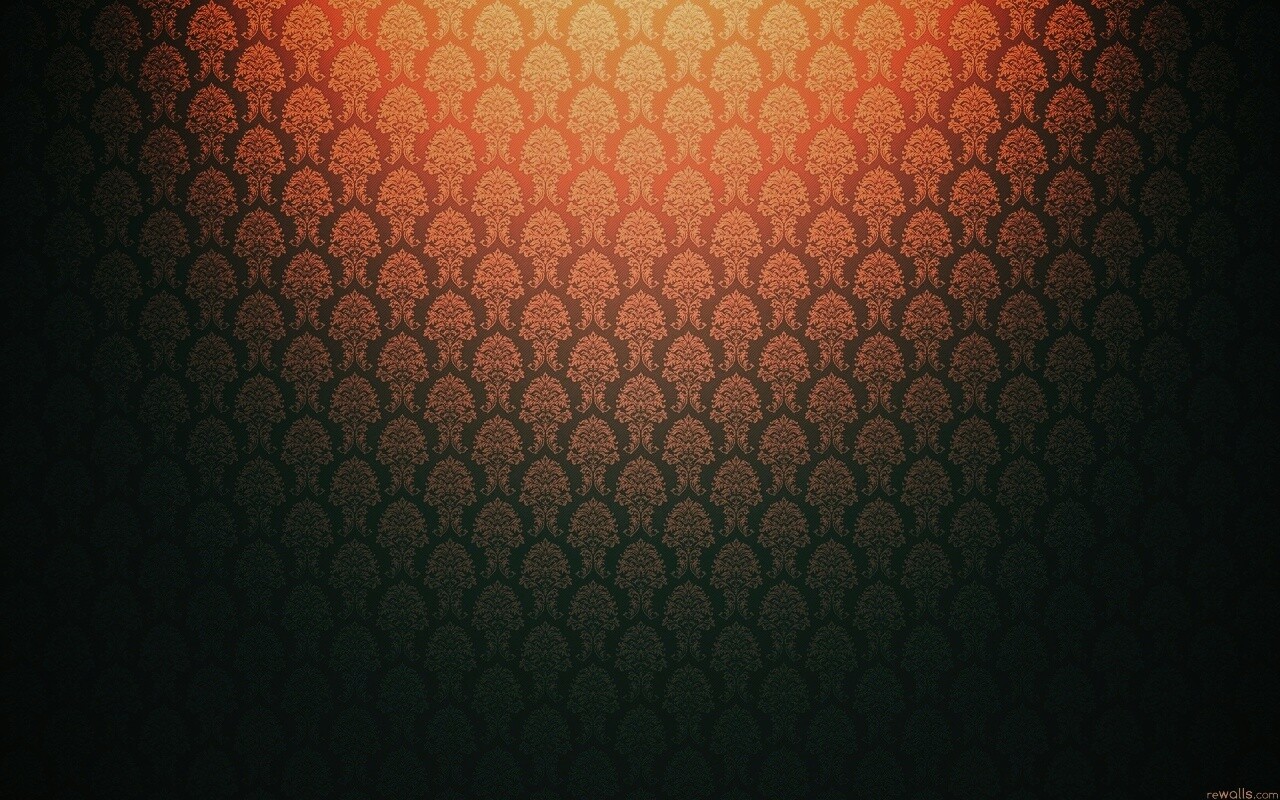 Оранжевые узоры обои