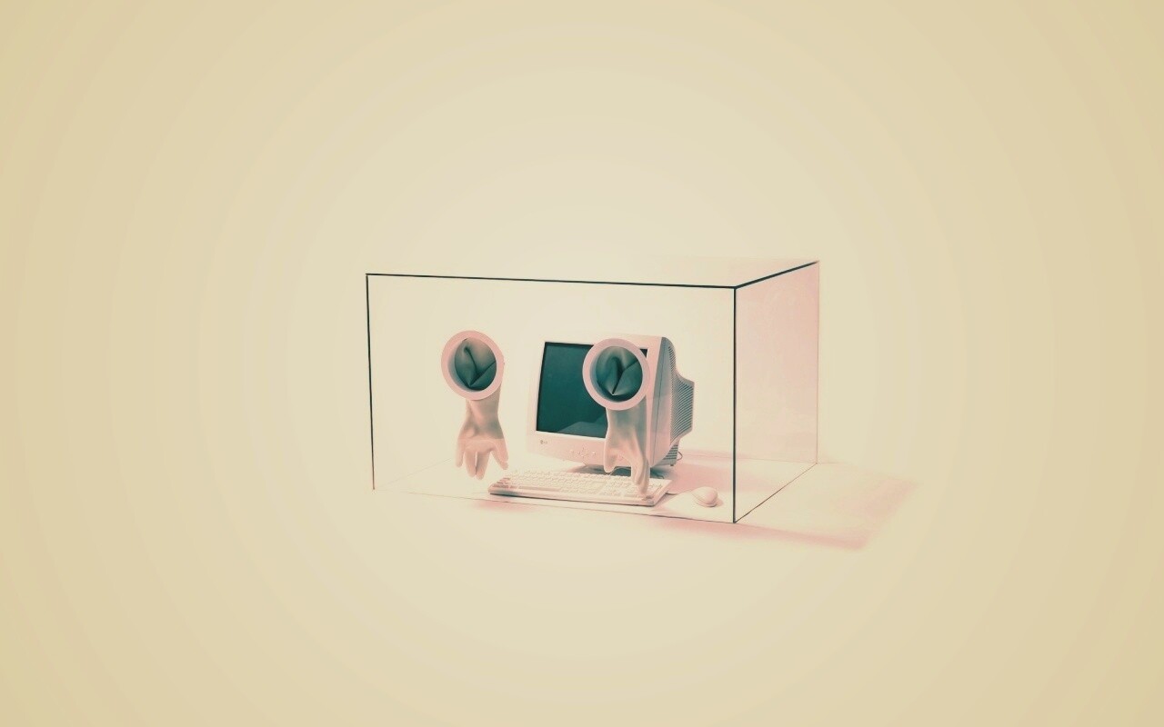 Зараженный компьютер обои