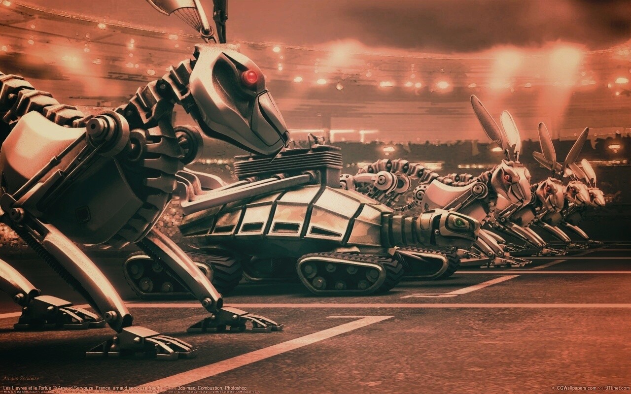 Роботы на старте обои