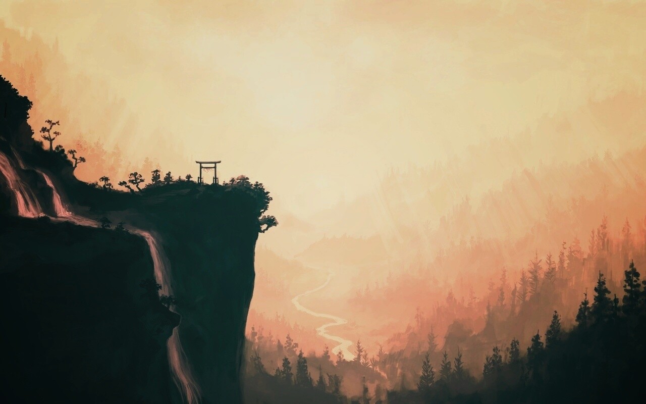 Пейзаж в китае обои