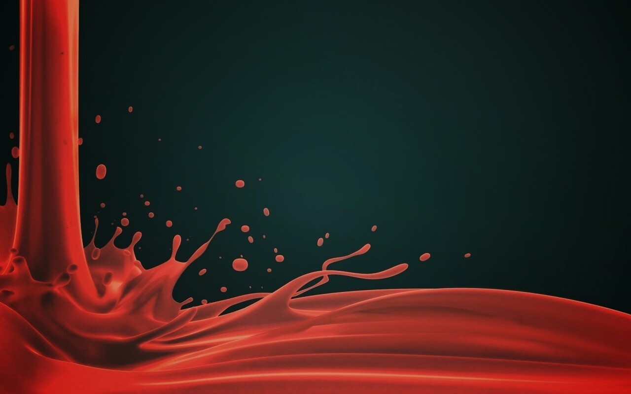 Красный всплеск обои