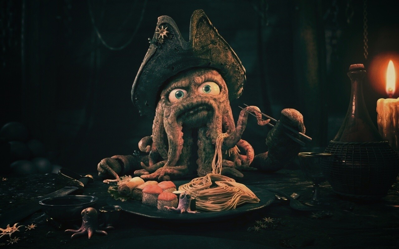 Мультяшный Дэви Джонс обои