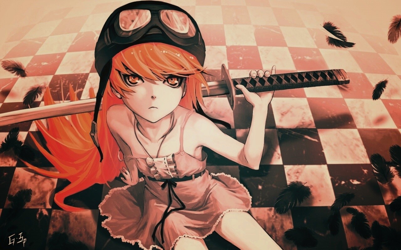 Полувампир из Bakemonogatari обои