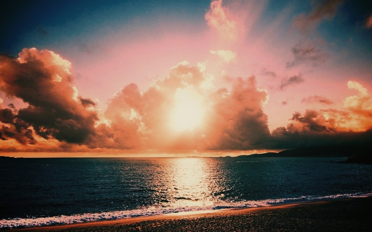 Солнечный пляж обои