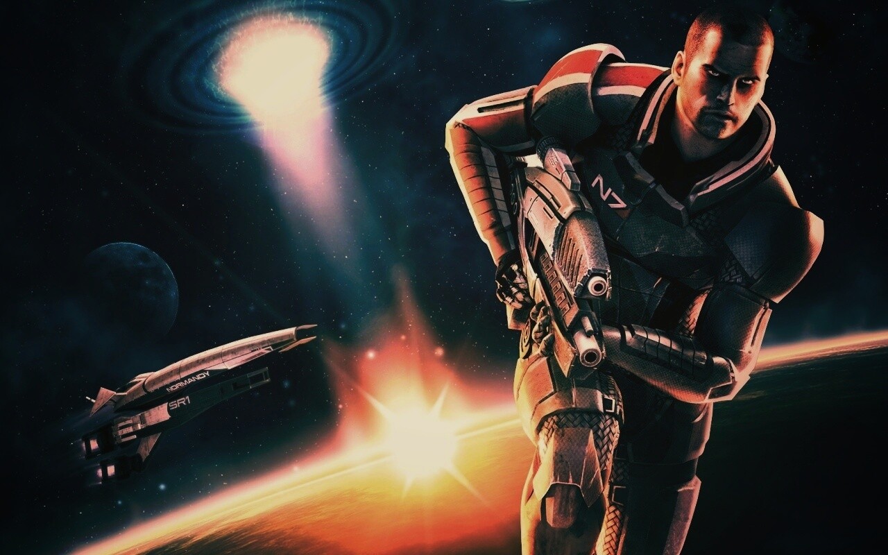 Шепард из вселенной Mass Effect обои