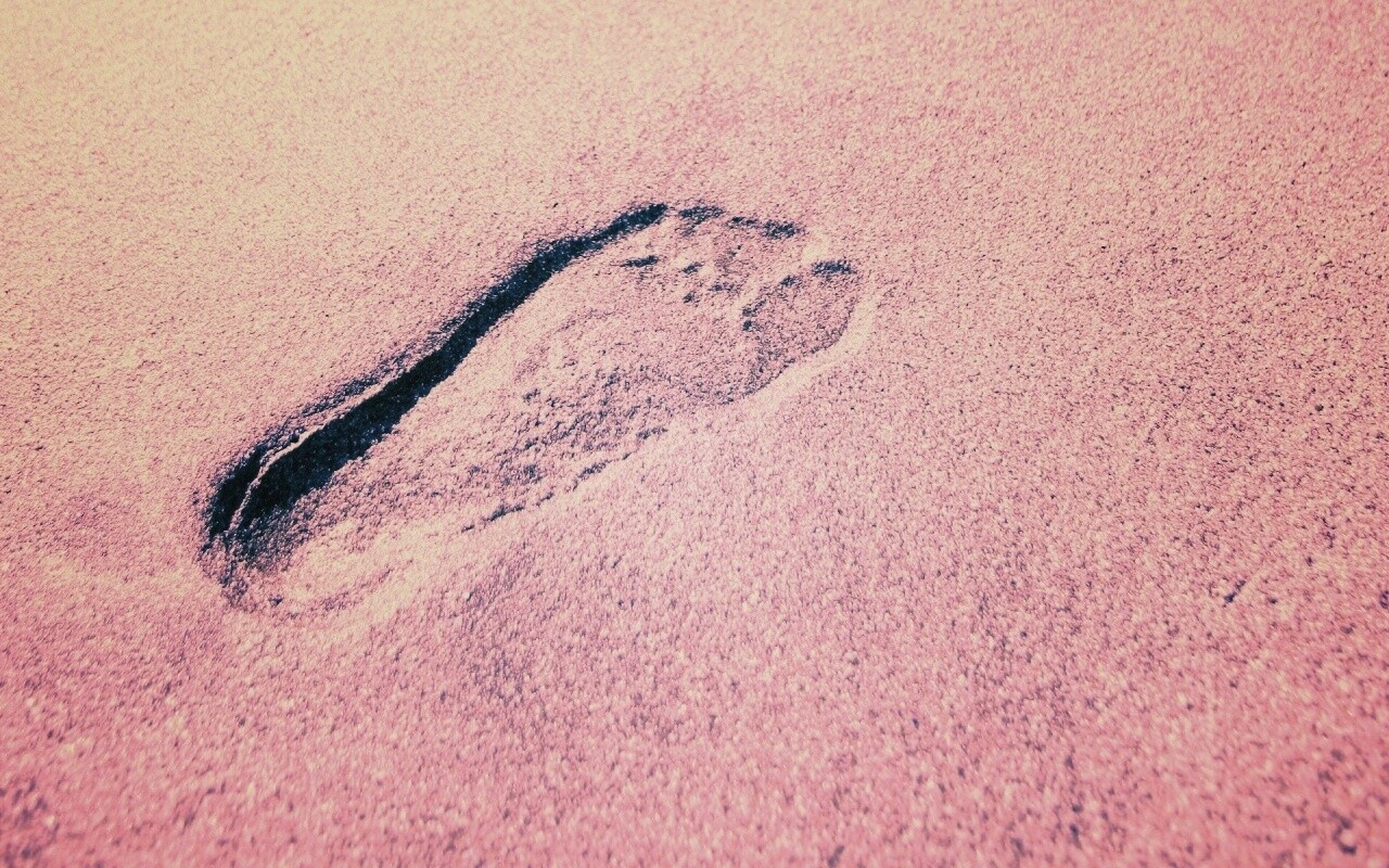 Отпечаток ноги обои