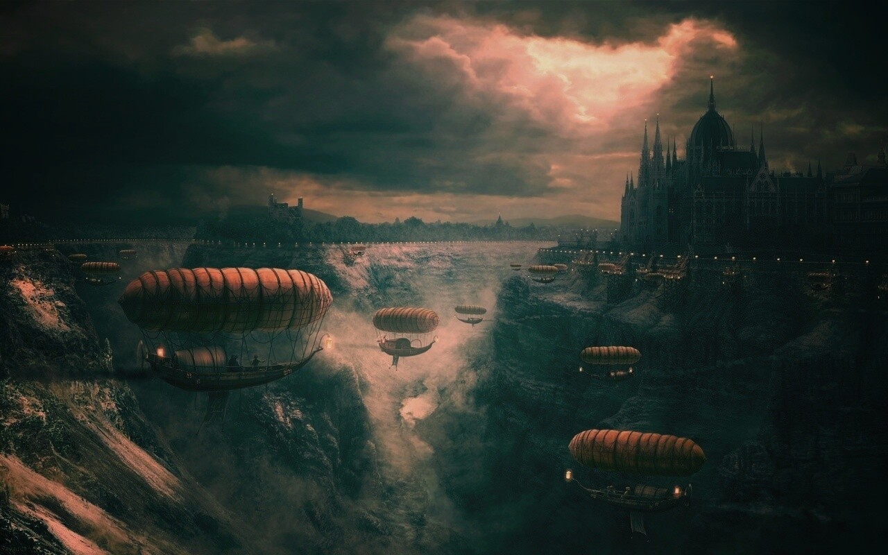 Фентезийный Будапешт обои