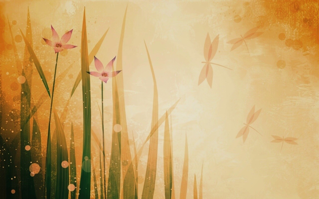 Векторные цветы обои