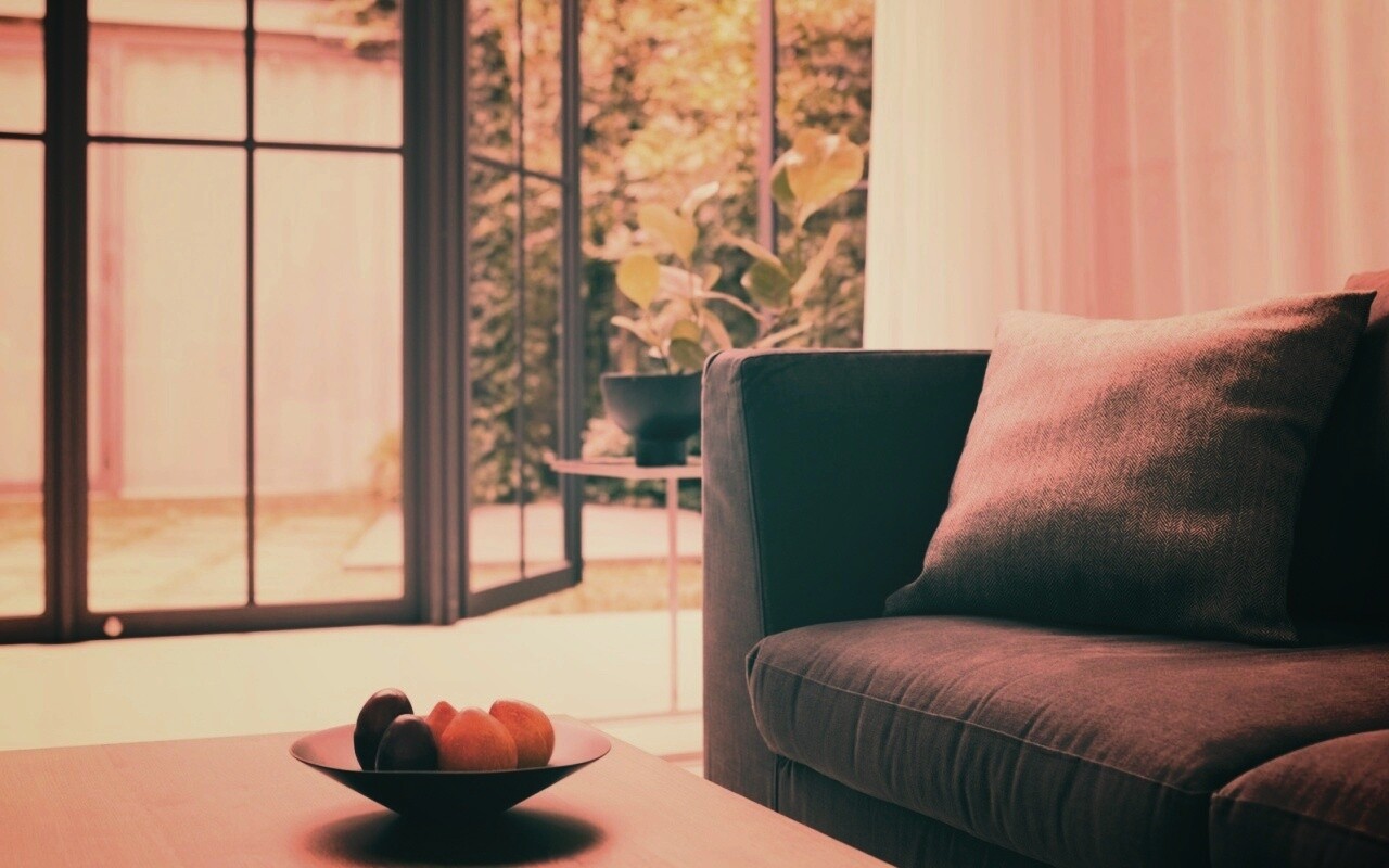 Фрукты в тарелке обои