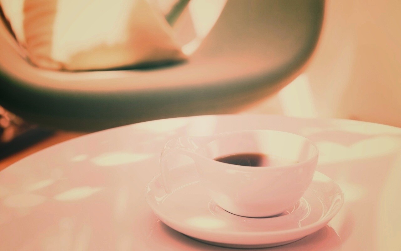 Чашка утреннего кофе обои