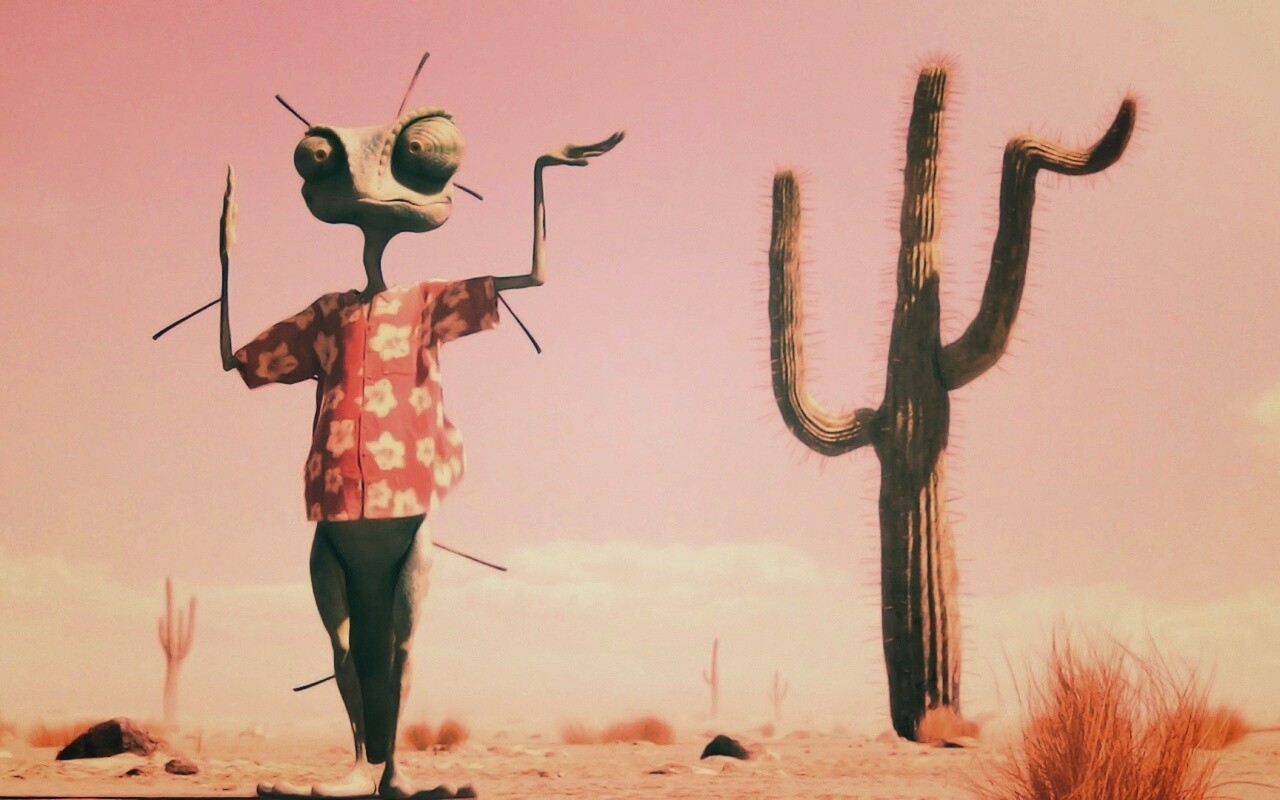 Ранго и кактус обои