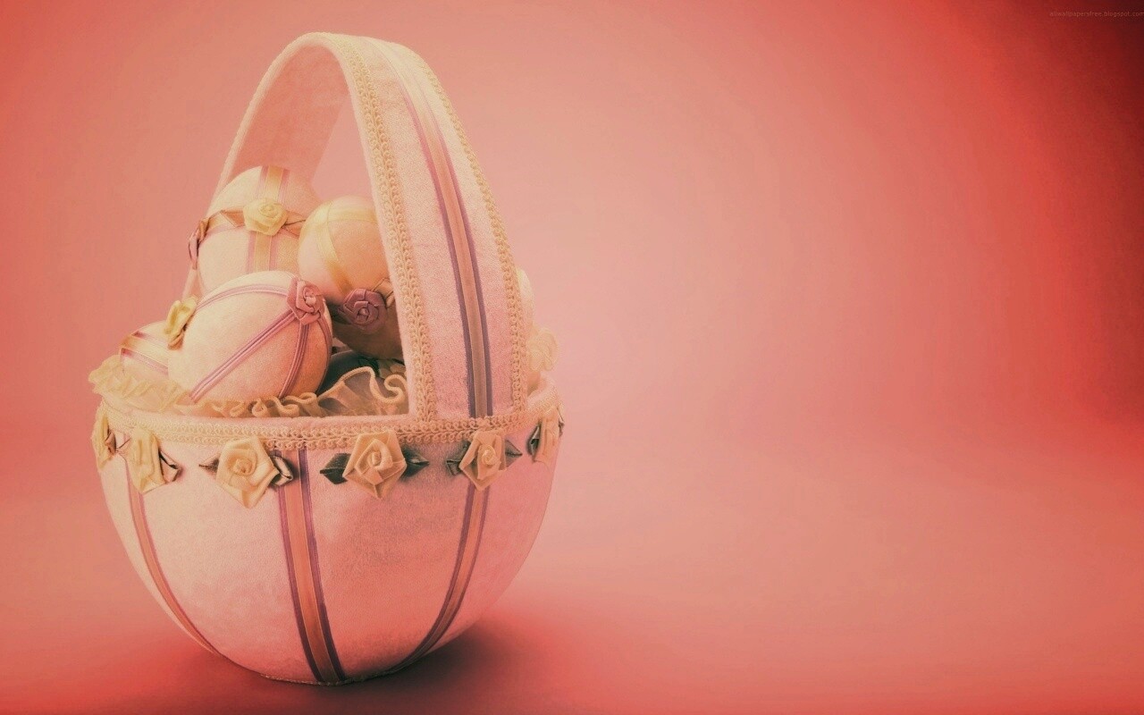 Пасхальная корзиночка обои