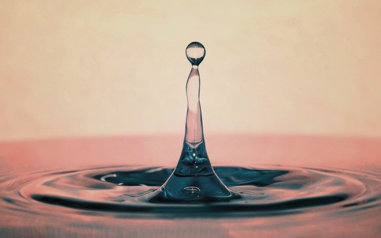 Падение капли обои