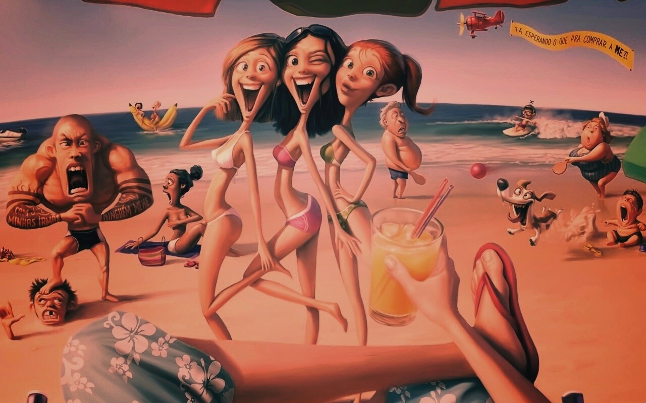 На пляжу ляжу) обои