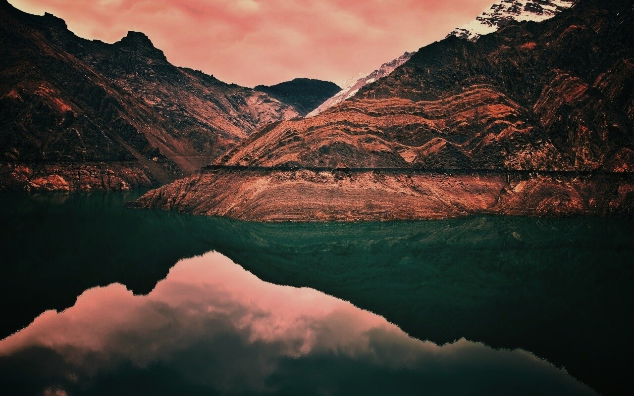 Горное озеро обои