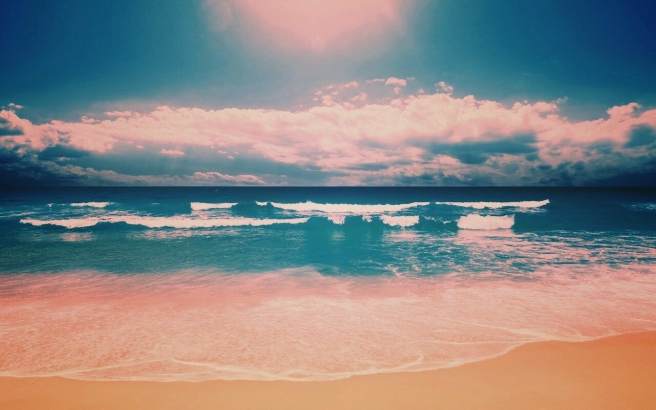 Потрясающий вид на морской пляж обои