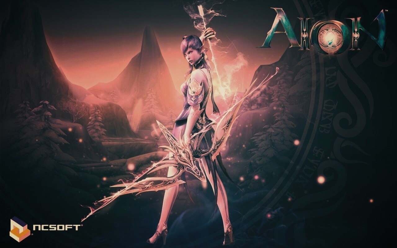 Эльфийка из Aion обои