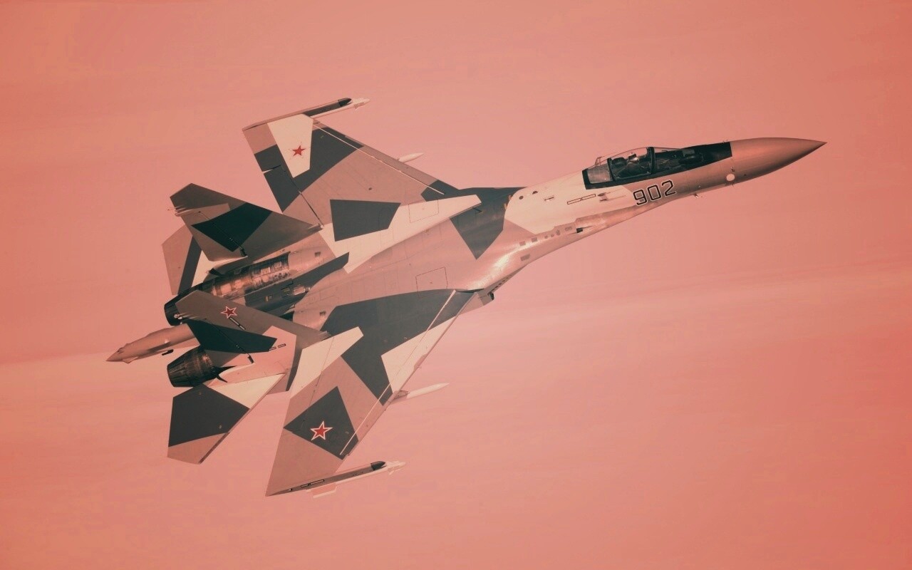 Полёт истребителя обои