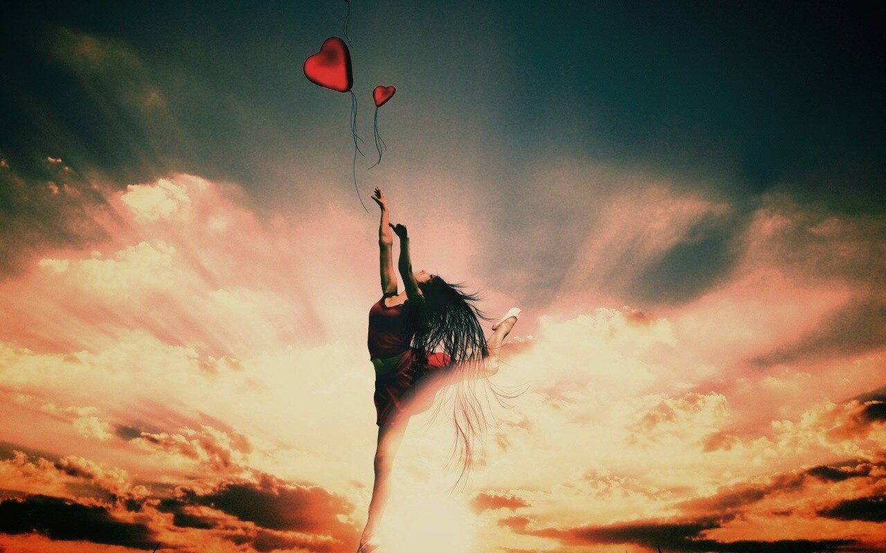 Отпускаяю сердце в небеса обои