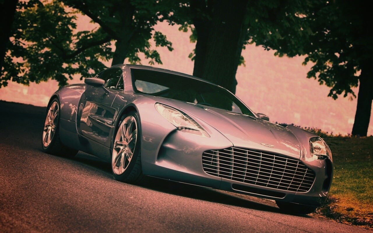 Aston Martin за городом обои