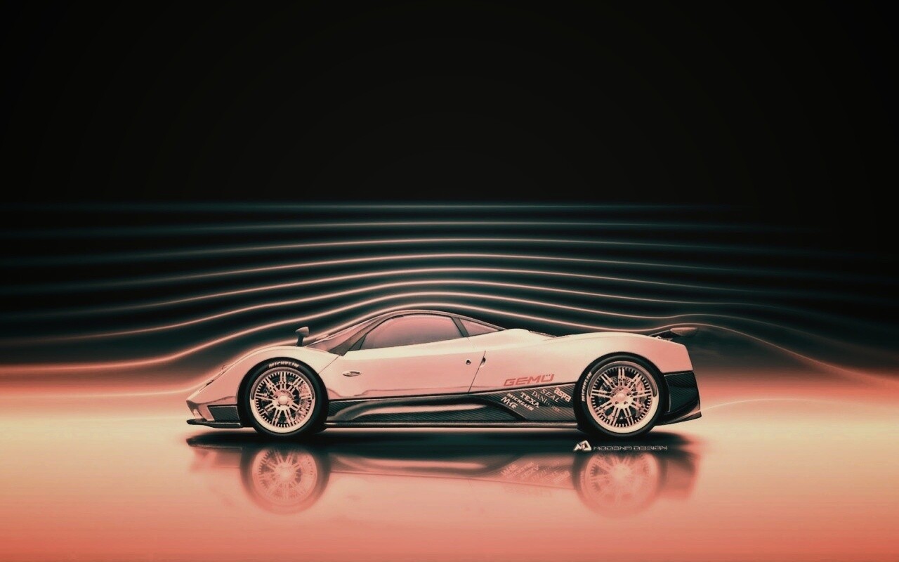 Аэродинамика Pagani Zonda обои