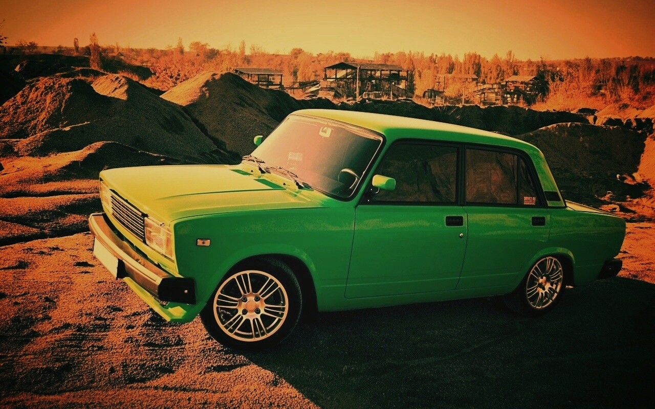 Кислотные жигули обои