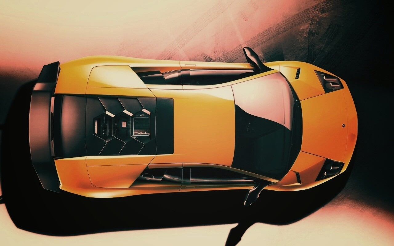 Ламборджини вид сверху обои