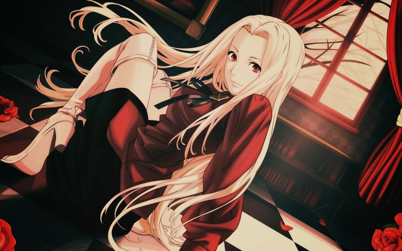 Блондинка в белых сапогах обои