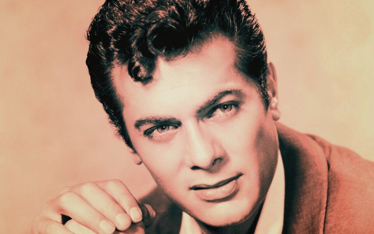 Чёрно белое фото Тони Кёртиса обои