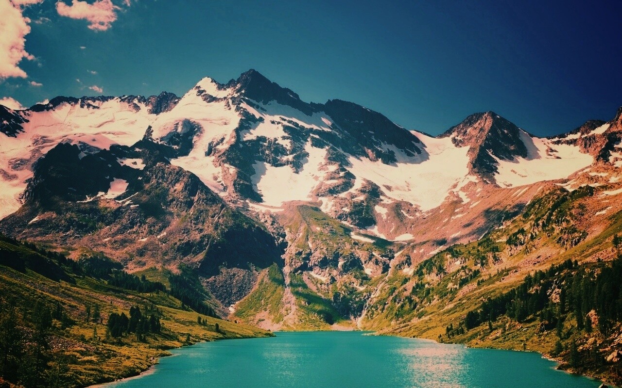 Горное озеро обои