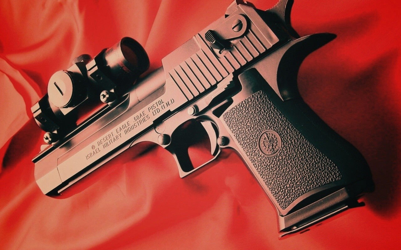 Пистолет Desert Eagle с прицелом обои
