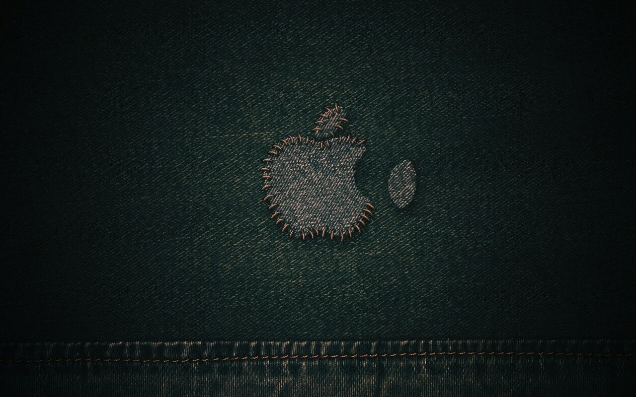 Штопанный Apple обои