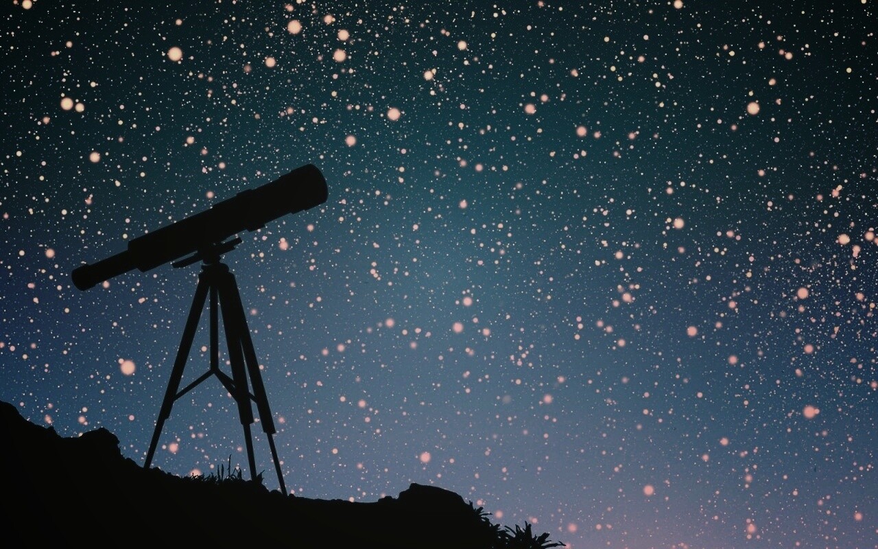 Посмотри в звёздное небо обои