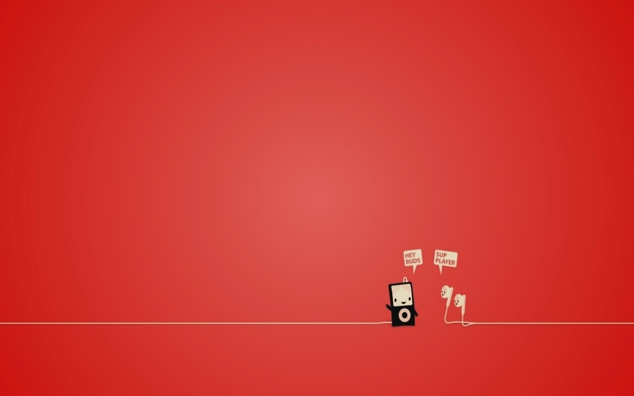 Плеер и наушники обои