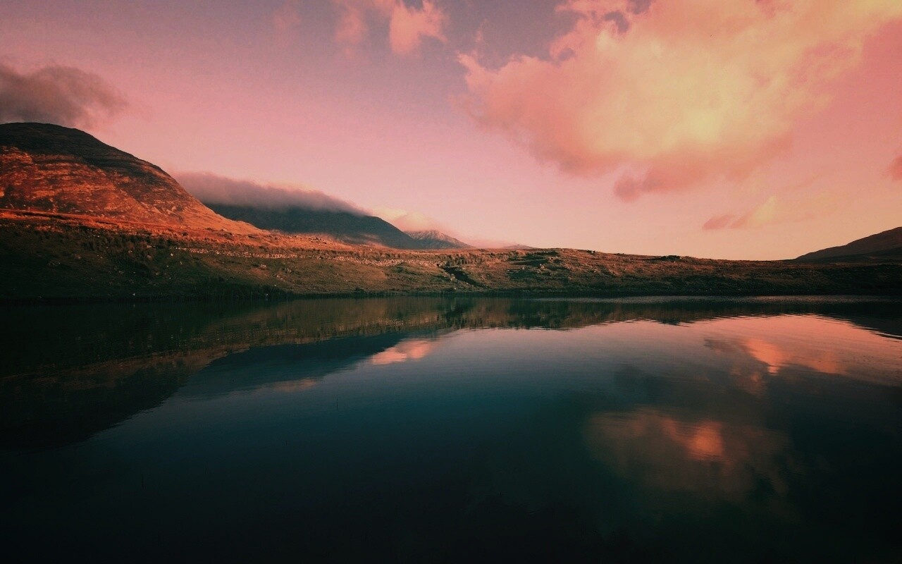 Зеркальное озеро обои
