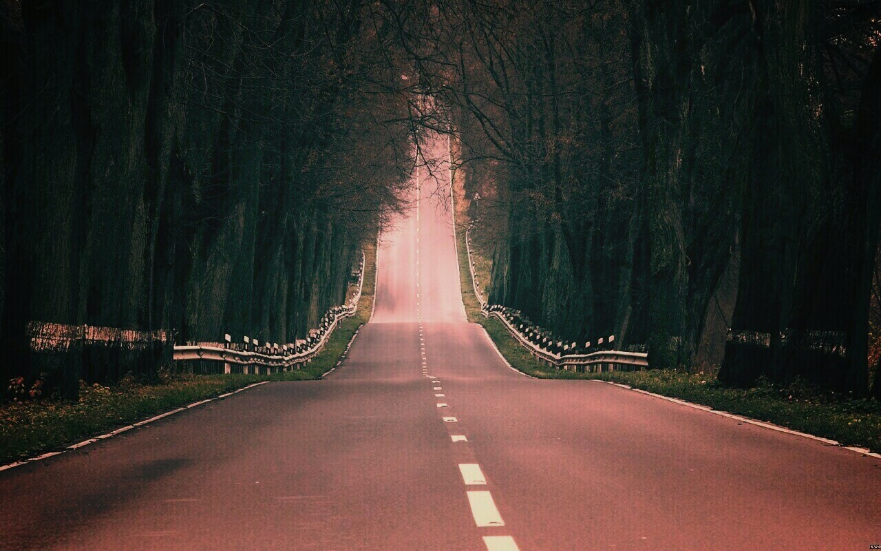 Дорога уходит ввысь обои