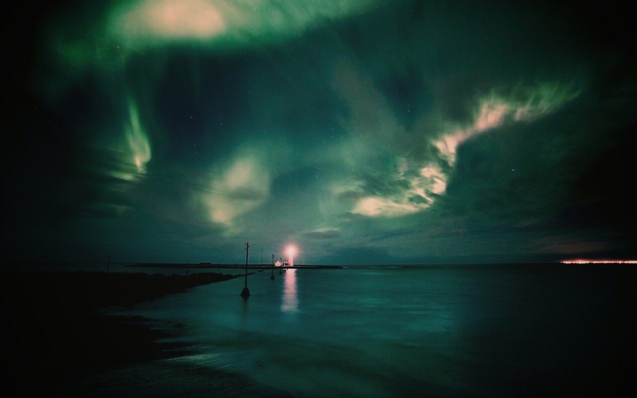 Ночь на севере обои