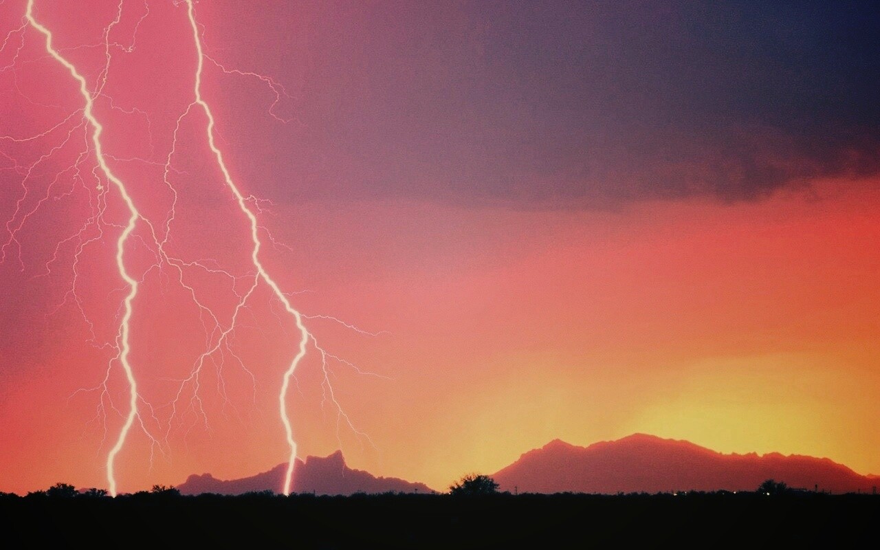 Двойная молния обои