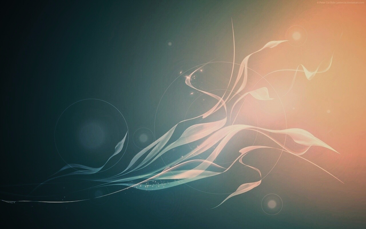 Лёгкая голубая абстракция обои