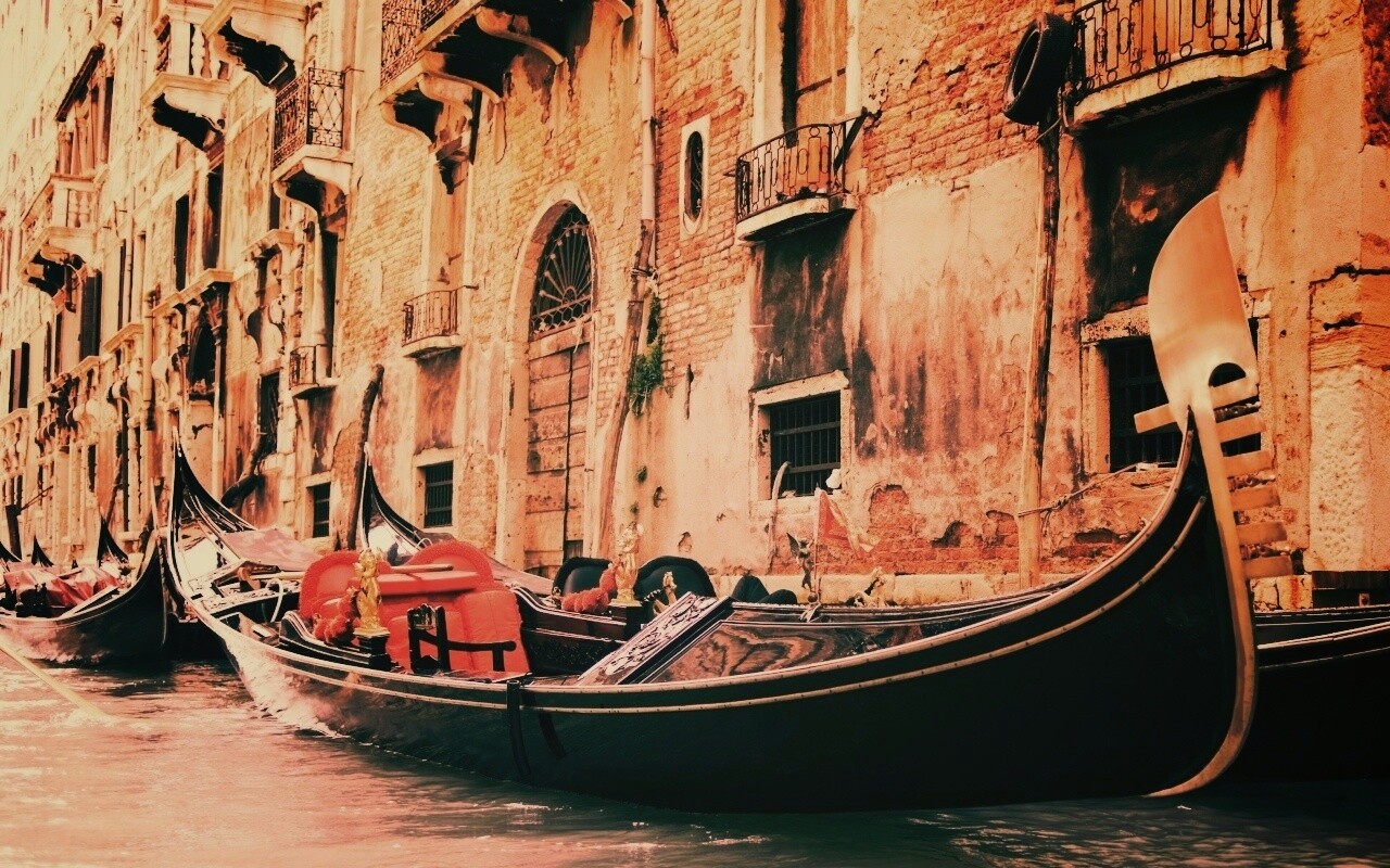 Венецианские гондолы обои