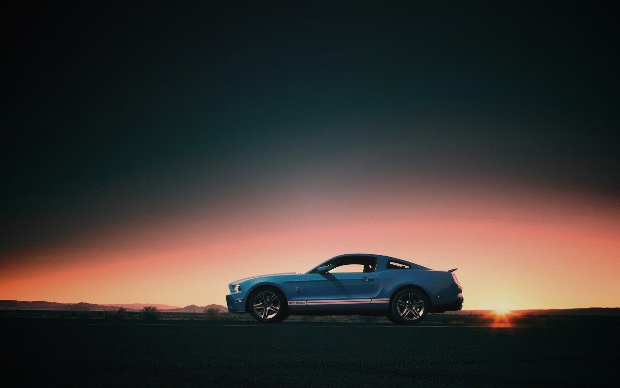 Синий форд мустанг обои