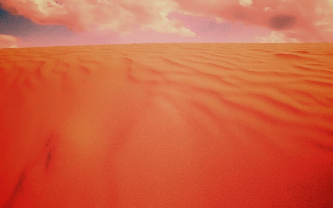 Оранжевые пески пустыни обои