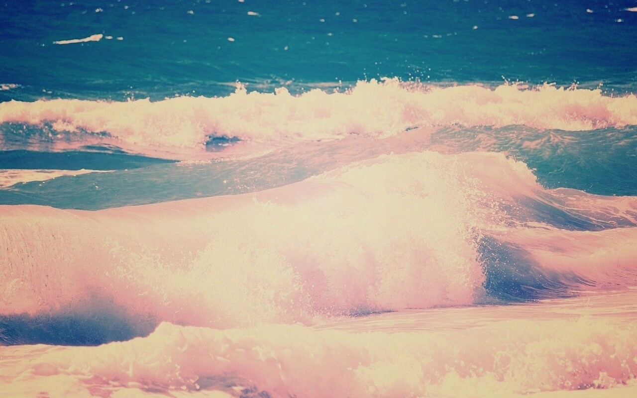 Голубые волны обои