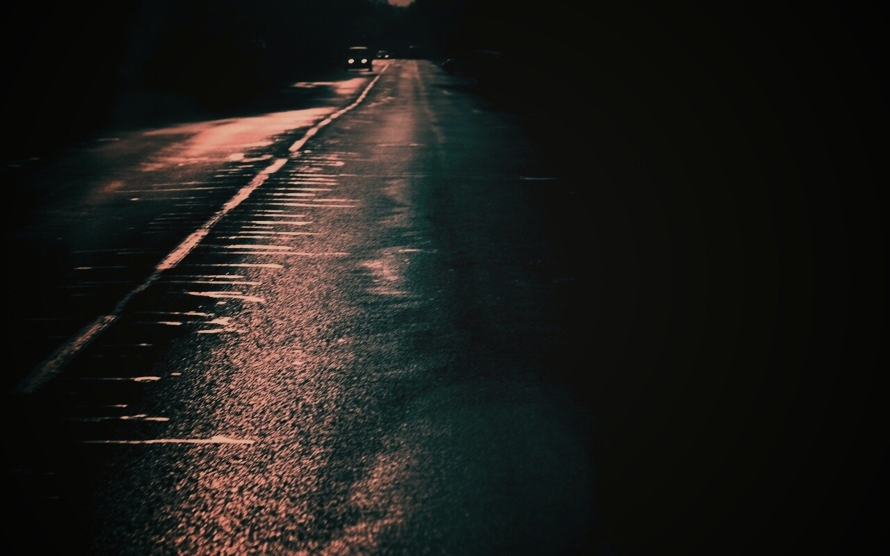 Ночная дорога обои