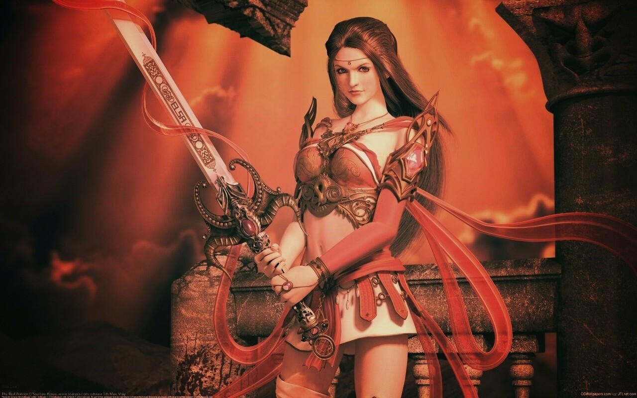 Красный доспех обои